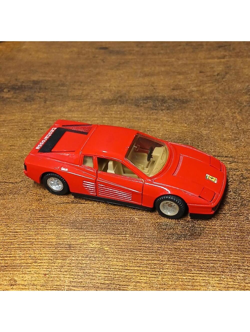 MC Toy Ferrari Testarossa Red 1/39 Scale Diecast Car 4.5" pull back
